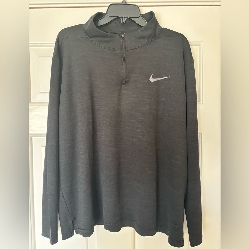 Men’s Nike DRI-Fit Black Quarter-Zip Pullover